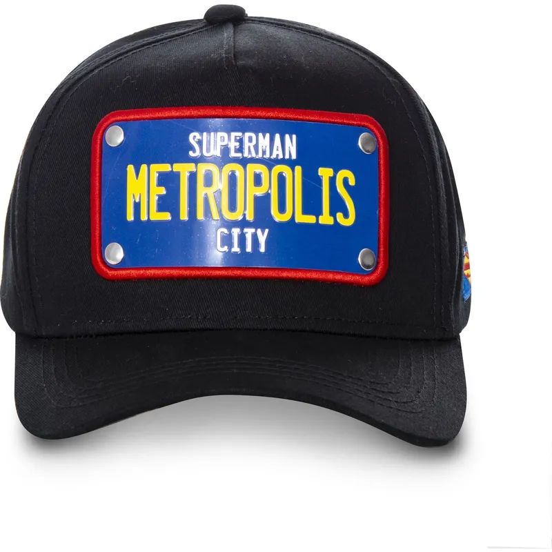 cepur-izliekta-melns-snapback-placa-metropolis-city-sup1-superman-dc-comics-no-capslab