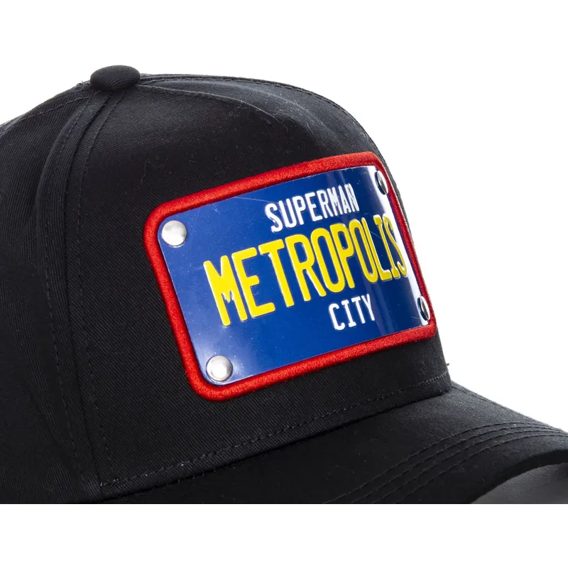 cepur-izliekta-melns-snapback-placa-metropolis-city-sup1-superman-dc-comics-no-capslab