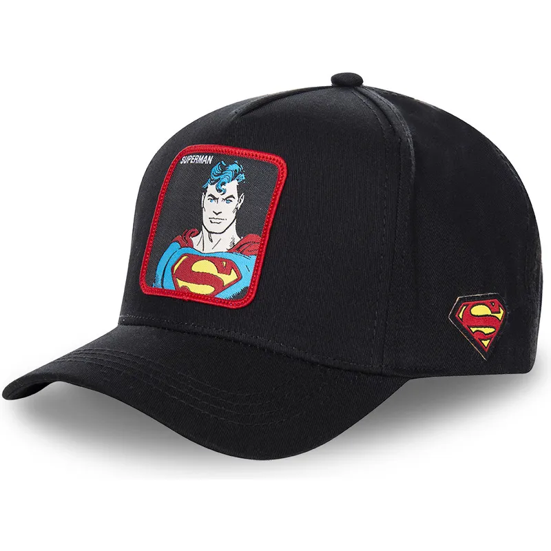 cepur-izliekta-melns-snapback-clasico-sup4-superman-dc-comics-no-capslab