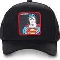 cepur-izliekta-melns-snapback-clasico-sup4-superman-dc-comics-no-capslab