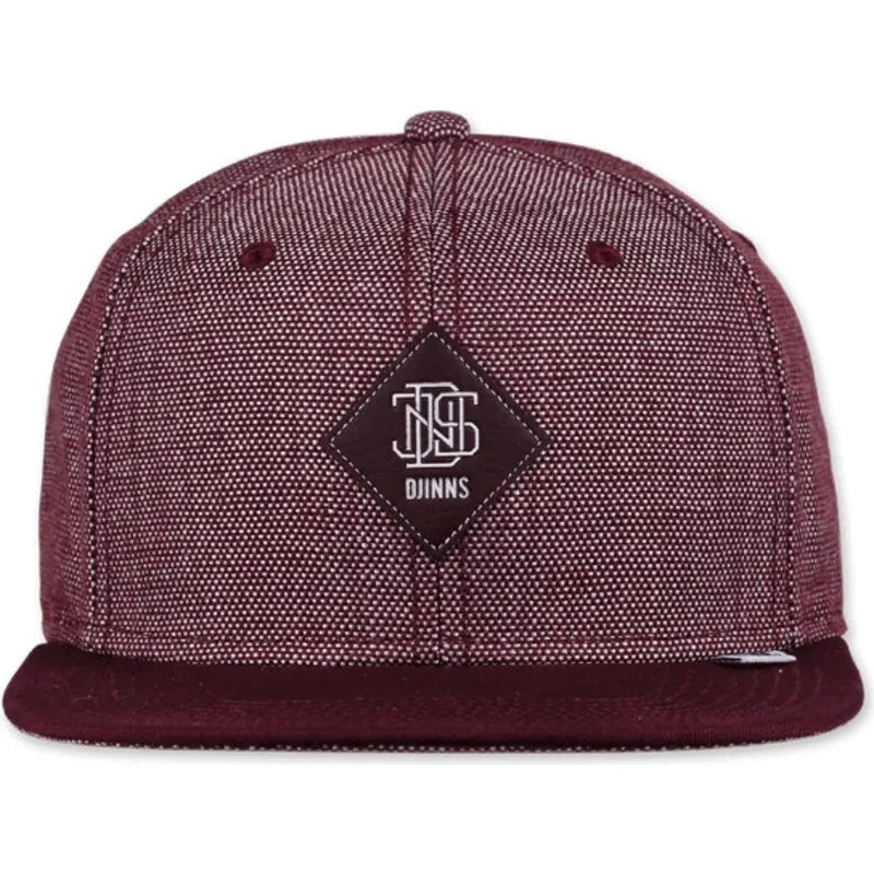 cepur-6-panelu-sarkans-snapback-2tone-oxford-no-djinns
