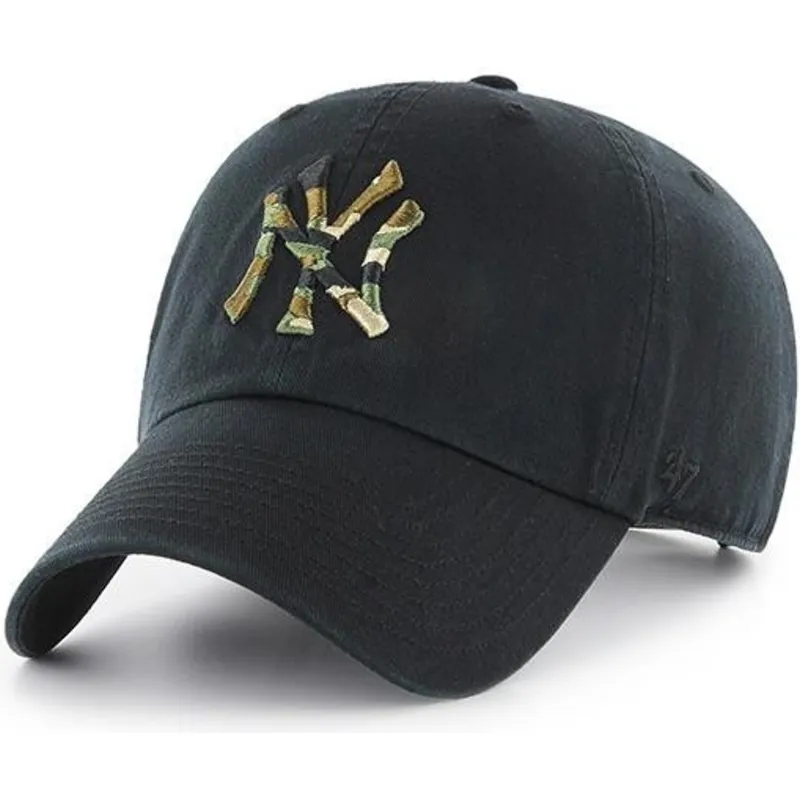 cepur-izliekta-melns-regulejama-lente-no-new-york-yankees-mlb-no-47-brand