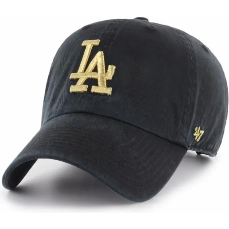cepur-izliekta-melns-regulejams-oro-no-los-angeles-dodgers-mlb-no-47-brand