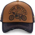 cepur-izliekta-truckeris-bruns-snapback-crew6-no-von-dutch