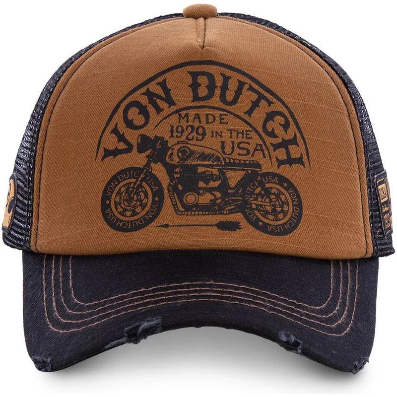 cepur-izliekta-truckeris-bruns-snapback-crew6-no-von-dutch