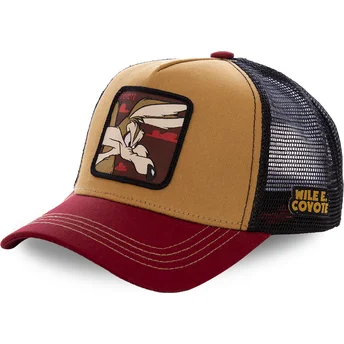 Casquette trucker marrón, noire et rouge Coyote COY2 Looney Tunes Capslab