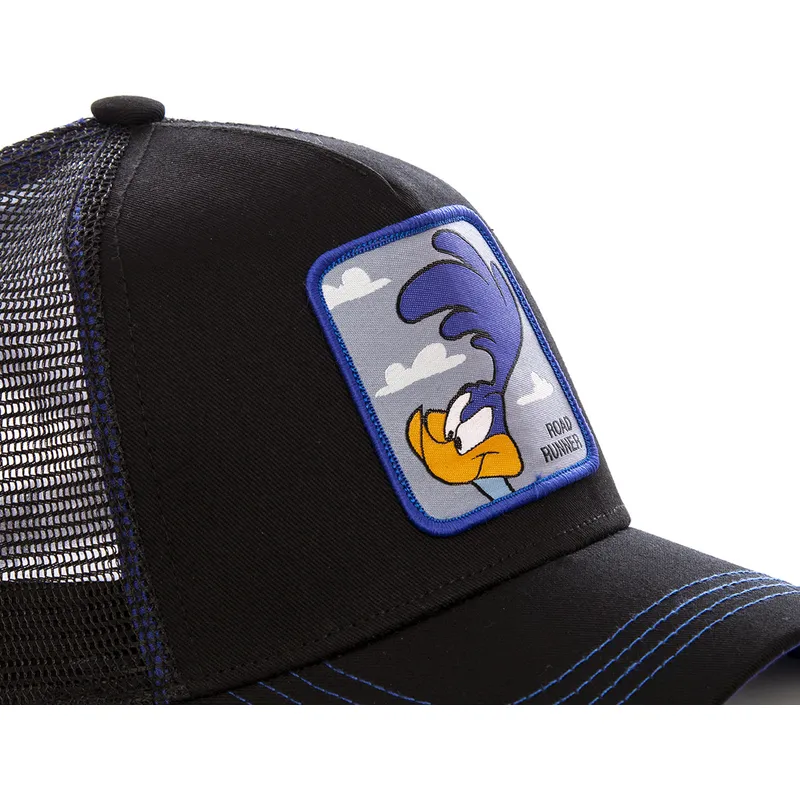 cepur-izliekta-soferis-melns-snapback-correcaminos-roa1-looney-tunes-cela-skrejejs-looney-tunes-no-capslab
