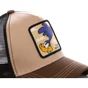 gorra-trucker-marron-correcaminos-roa2-looney-tunes-de-capslab