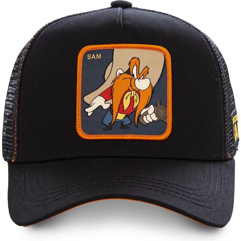 schwarze-trucker-kappe-sam-bigotes-sam1-looney-tunes-von-capslab