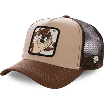 Cepur izliekta truckeris brūns snapback Tasmānijas velns Looney Tunes no Capslab