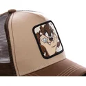 cepur-izliekta-truckeris-bruns-snapback-tasmanijas-velns-looney-tunes-no-capslab