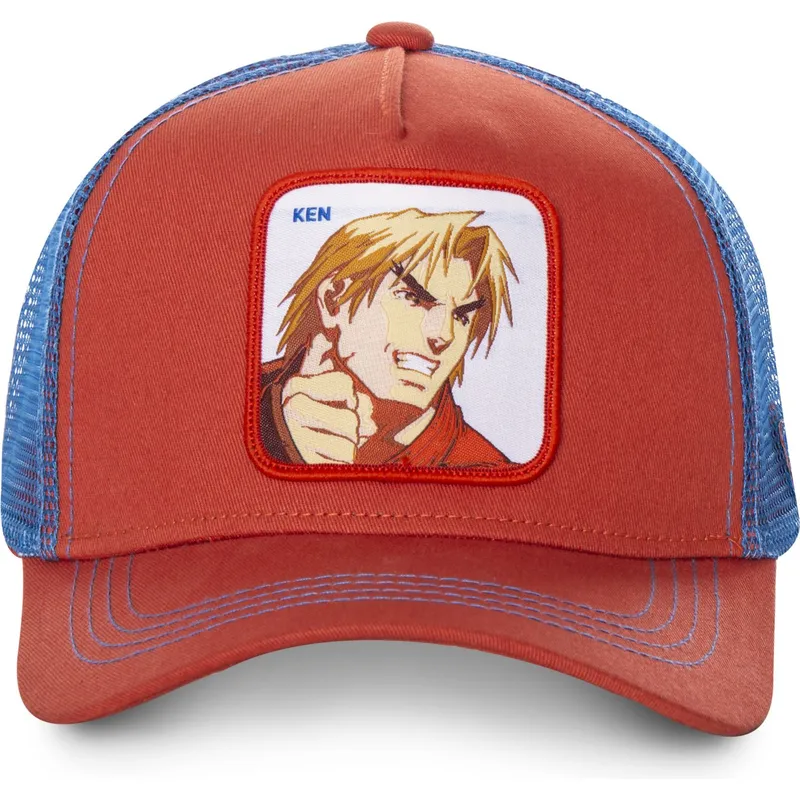 cepur-izliekta-truckeris-sarkans-snapback-ken-masters-street-fighter-no-capslab