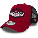 cepur-izliekta-truckeris-sarkans-snapback-patch-a-frame-no-new-era