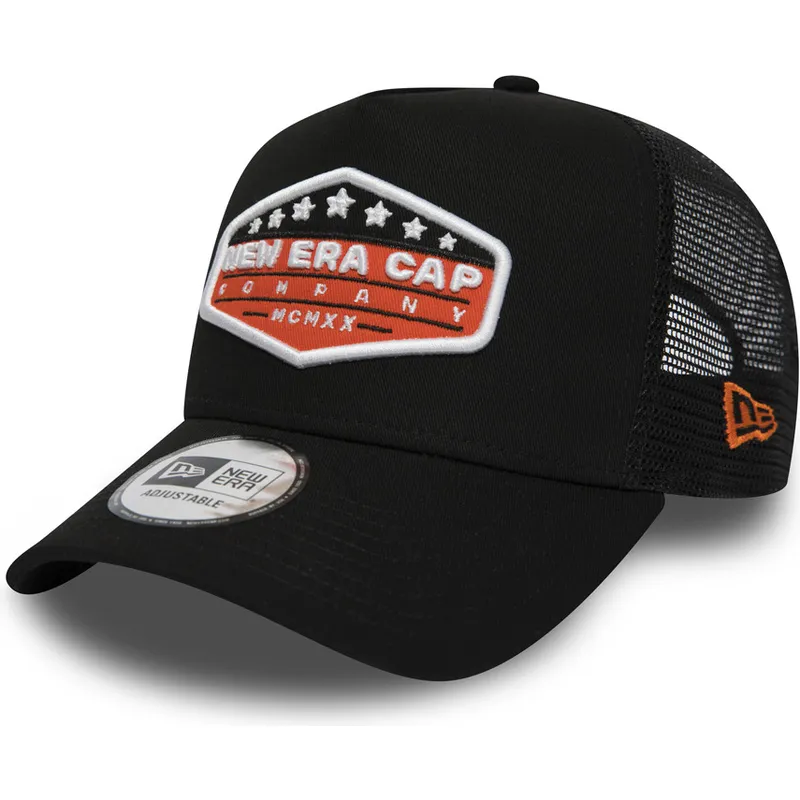 cepur-izliekta-truckeris-melns-snapback-patch-a-frame-no-new-era
