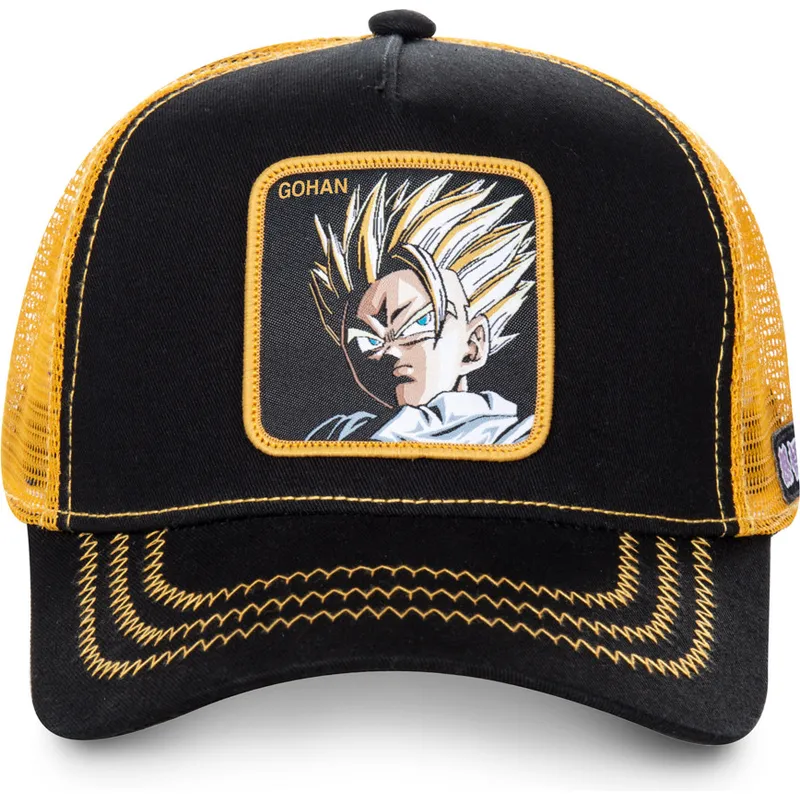 cepur-izliekta-truckeris-melns-snapback-super-saiyan-2-dbzsup-son-gohan-dragon-ball-no-capslab