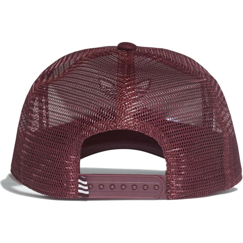 Adidas Red Logo Trefoil Red Trucker Hat: Caphunters.lv