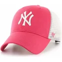 cepur-izliekta-truckeris-roza-snapback-mvp-flagship-no-new-york-yankees-mlb-no-47-brand