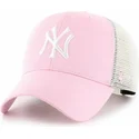 cepur-izliekta-truckeris-roza-snapback-mvp-flagship-no-new-york-yankees-mlb-no-47-brand