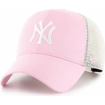 cepur-izliekta-truckeris-roza-snapback-mvp-flagship-no-new-york-yankees-mlb-no-47-brand