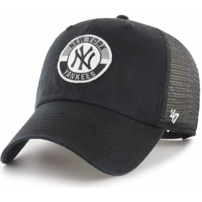 cepur-izliekta-truckeris-melns-snapback-clean-up-porter-no-new-york-yankees-mlb-no-47-brand