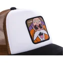cepur-izliekta-truckeris-balts-snapback-kam3m-master-roshi-dragon-ball-no-capslab