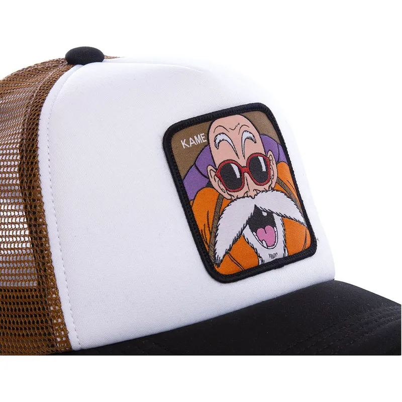 cepur-izliekta-truckeris-balts-snapback-kam3m-master-roshi-dragon-ball-no-capslab