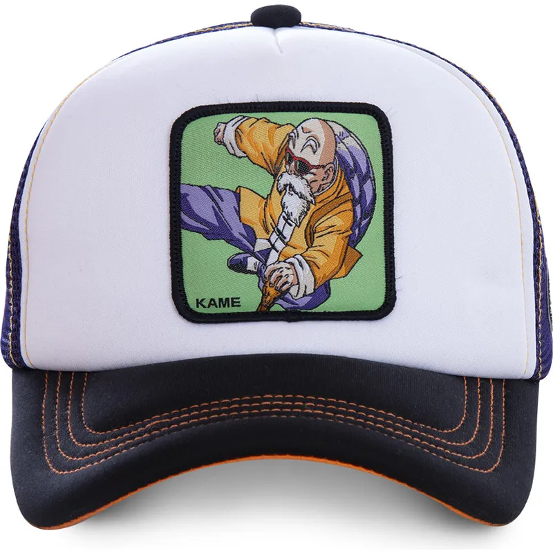 cepur-izliekta-truckeris-balts-snapback-kam6m-master-roshi-dragon-ball-no-capslab