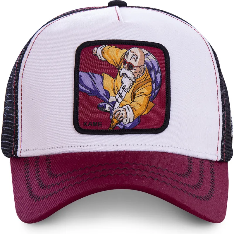 cepur-izliekta-truckeris-balts-snapback-kam7-master-roshi-dragon-ball-no-capslab