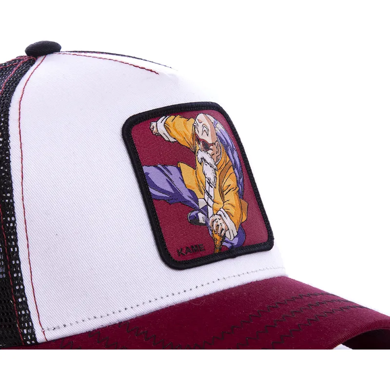 cepur-izliekta-truckeris-balts-snapback-kam7-master-roshi-dragon-ball-no-capslab