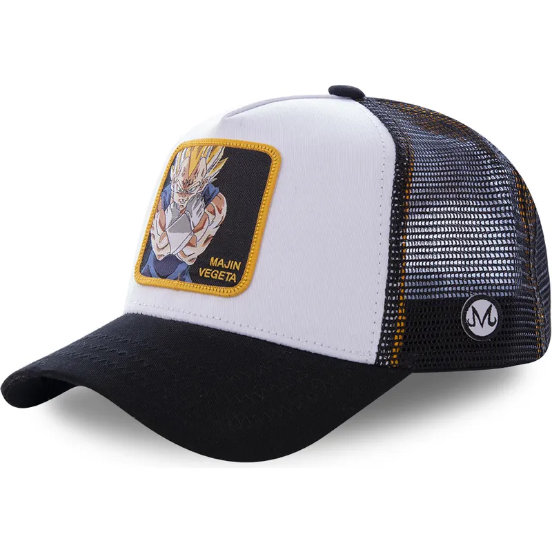 cepur-izliekta-truckeris-balts-snapback-majin-mv4-vegeta-dragon-ball-no-capslab