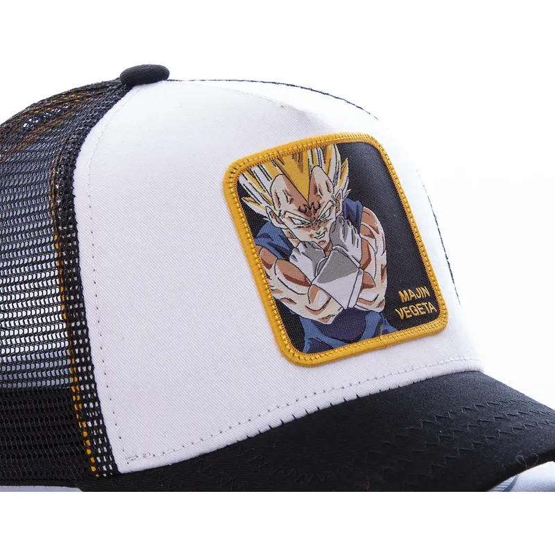 cepur-izliekta-truckeris-balts-snapback-majin-mv4-vegeta-dragon-ball-no-capslab