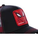cepur-izliekta-truckeris-melns-snapback-spi2-spider-man-marvel-comics-no-capslab
