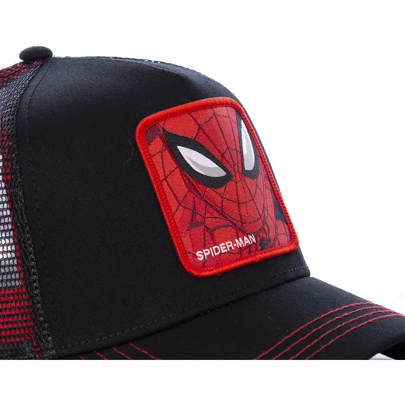 cepur-izliekta-truckeris-melns-snapback-spi2-spider-man-marvel-comics-no-capslab