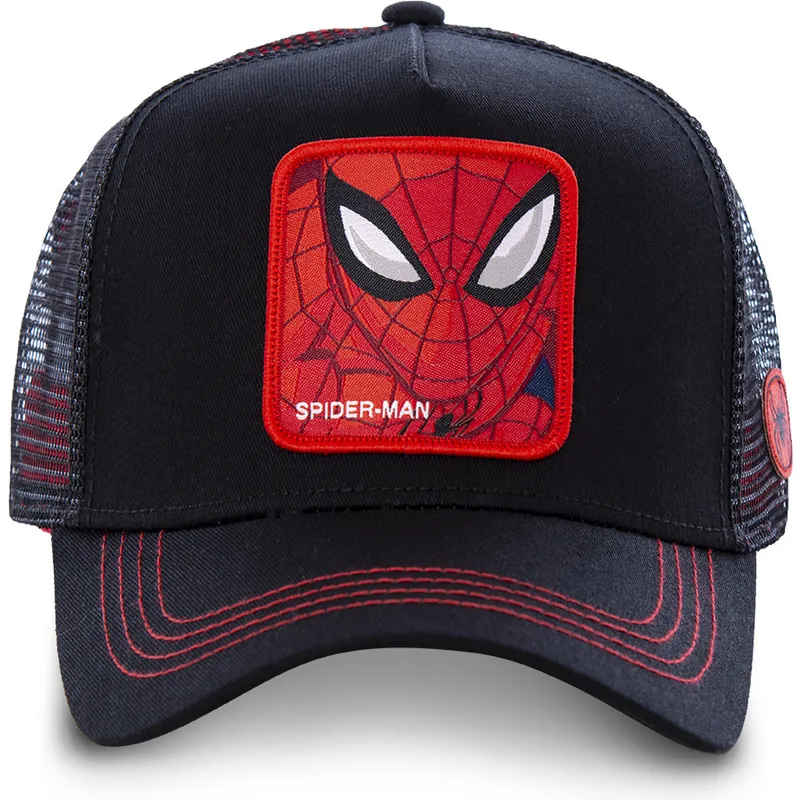 cepur-izliekta-truckeris-melns-snapback-spi2-spider-man-marvel-comics-no-capslab