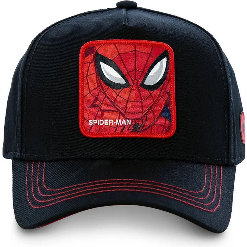cepur-izliekta-melns-snapback-spi3-spider-man-marvel-comics-no-capslab