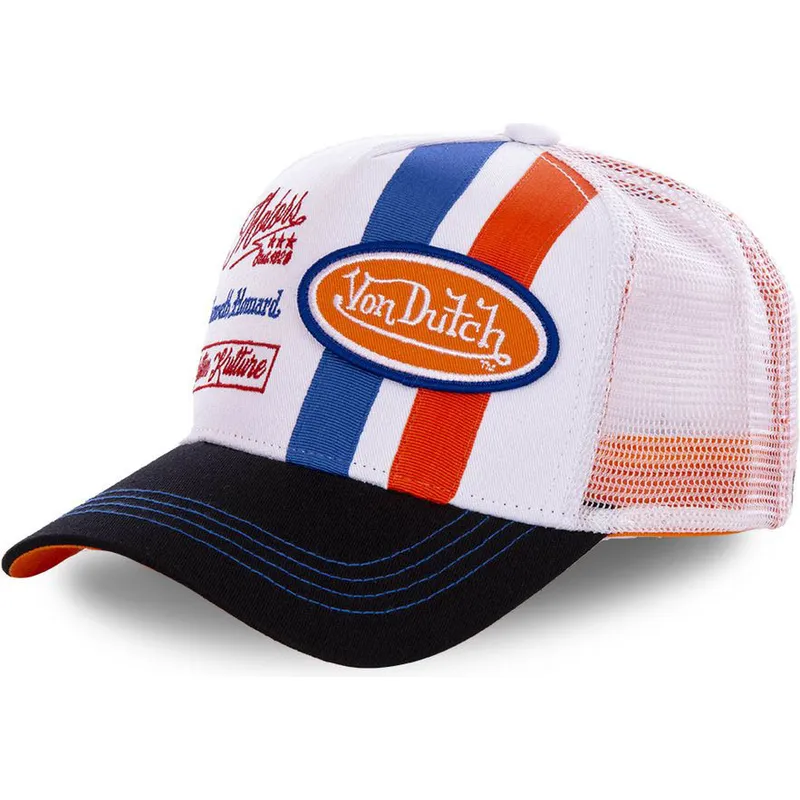 cepur-izliekta-truckeris-balts-snapback-mcqora-no-von-dutch