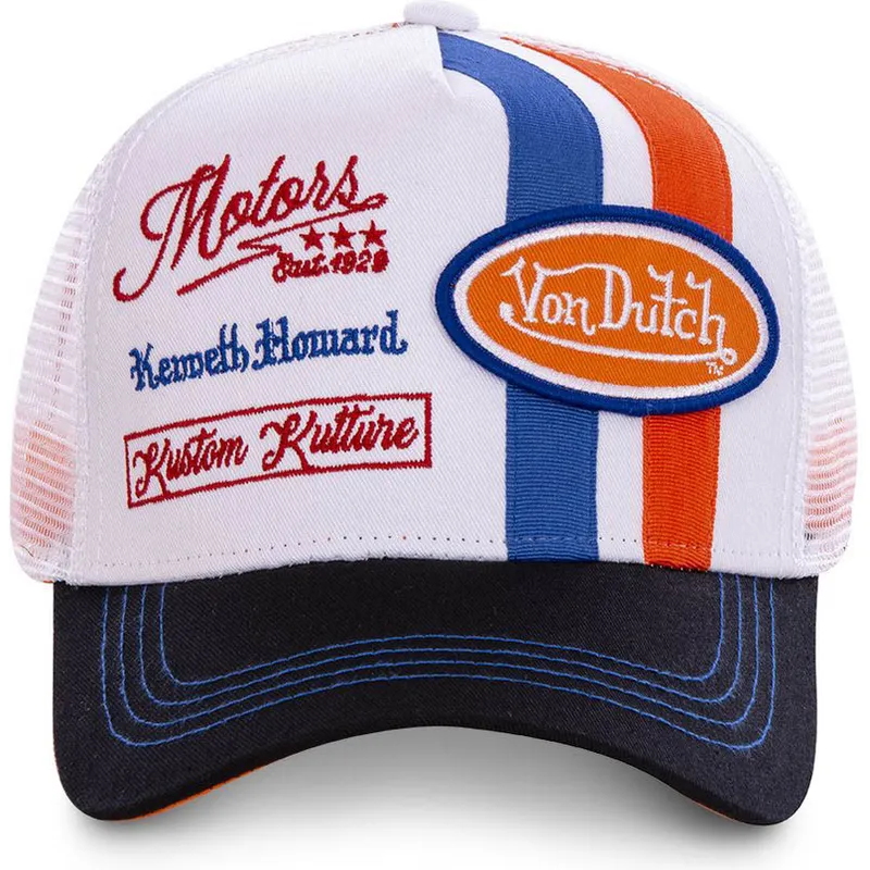 cepur-izliekta-truckeris-balts-snapback-mcqora-no-von-dutch