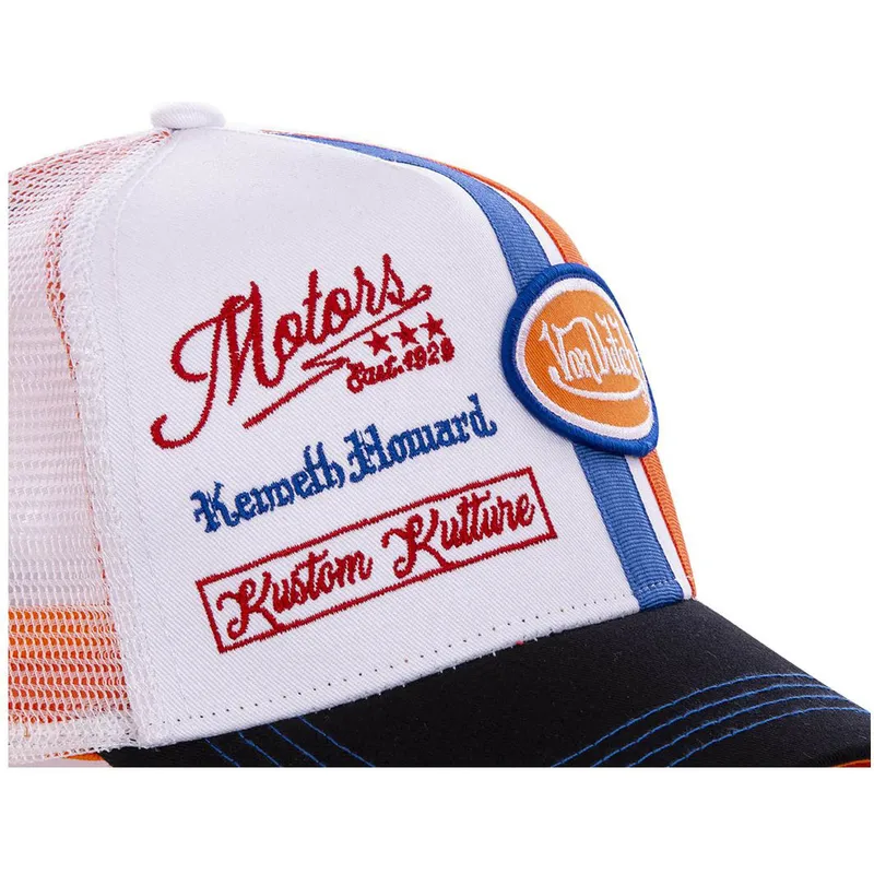 cepur-izliekta-truckeris-balts-snapback-mcqora-no-von-dutch