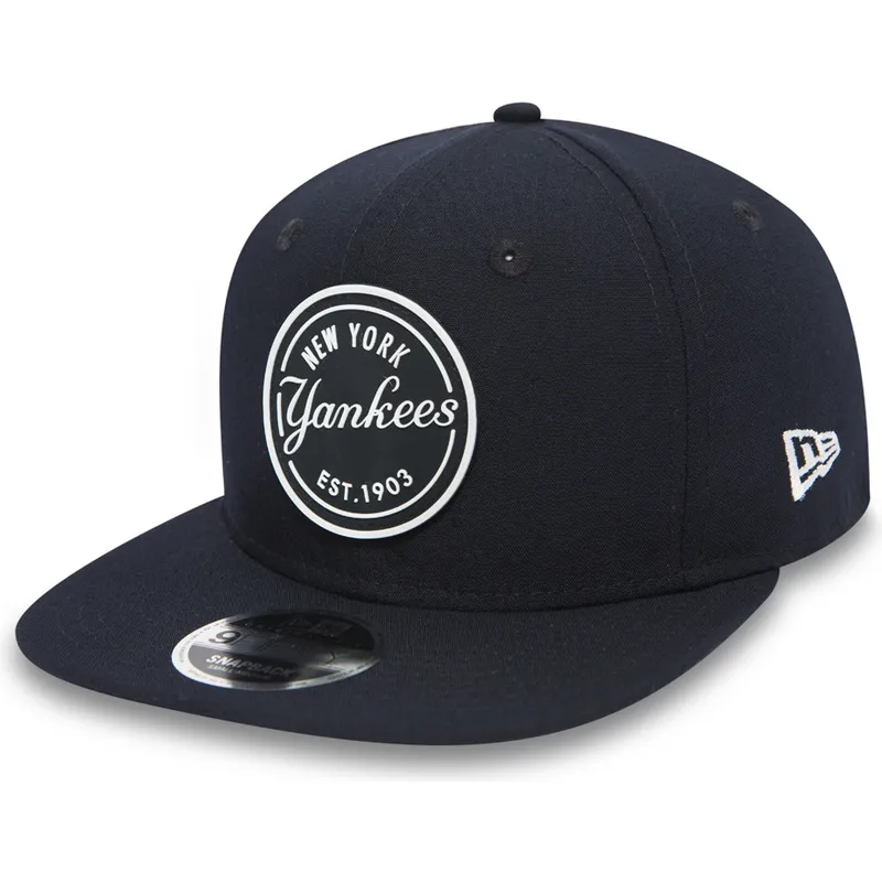 cepur-plakana-melns-snapback-9fifty-rubber-emblem-no-new-york-yankees-mlb-no-new-era