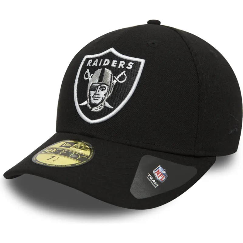 cepur-plakana-melns-pieguloss-59fifty-low-profile-classic-no-las-vegas-raiders-nfl-no-new-era