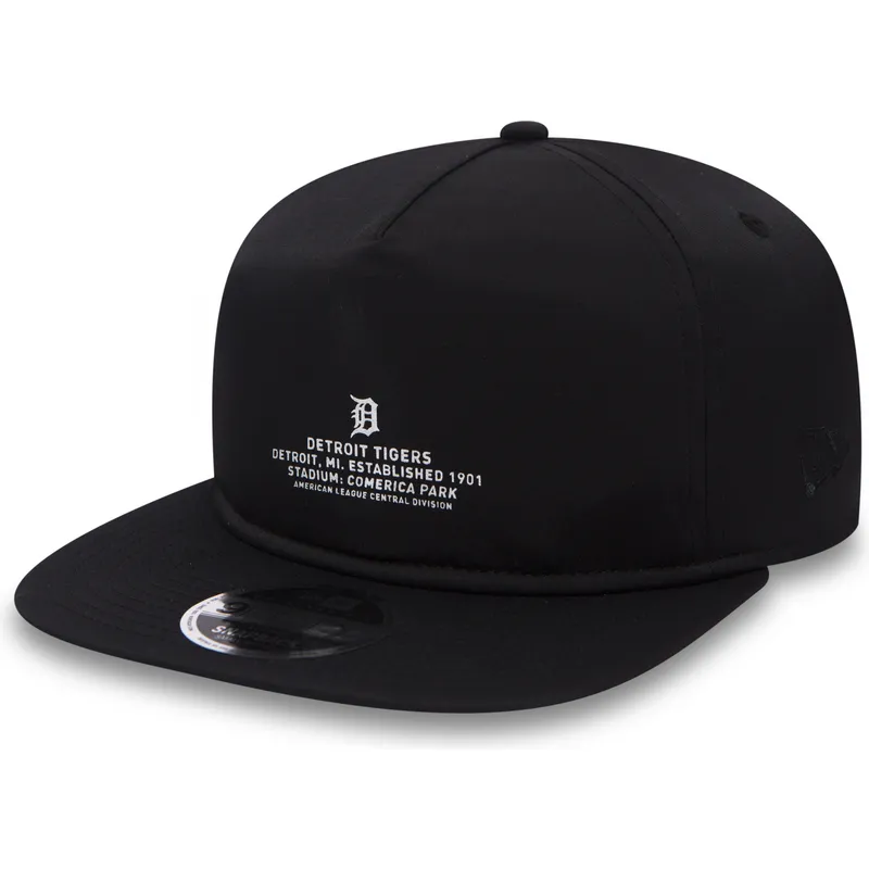 cepur-plakana-melns-snapback-9fifty-monochrome-script-no-detroit-tigers-mlb-no-new-era