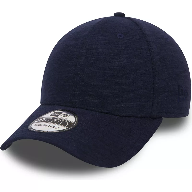 new-era-curved-brim-39thirty-slub-fitted-cap-marineblau