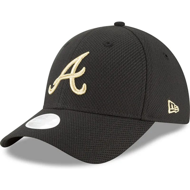 cepur-izliekta-melns-regulejams-9forty-sport-no-atlanta-braves-mlb-no-new-era