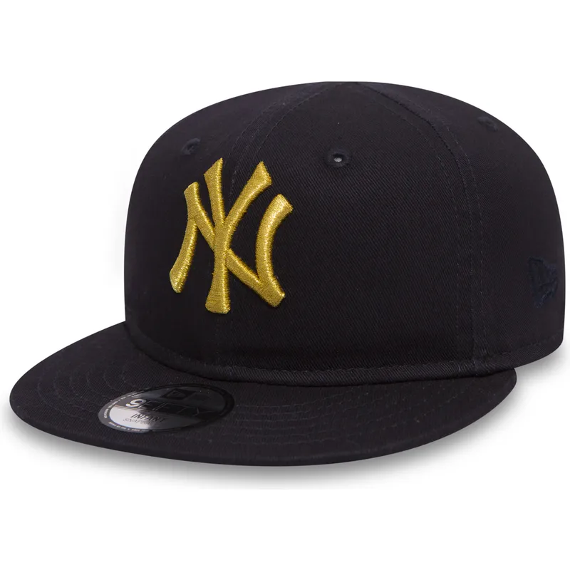 cepur-plakana-melns-snapback-berniem-oro-9fifty-golden-no-new-york-yankees-mlb-no-new-era