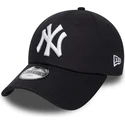 cepur-izliekta-melns-regulejams-berniem-velcro-9forty-essential-no-new-york-yankees-mlb-no-new-era