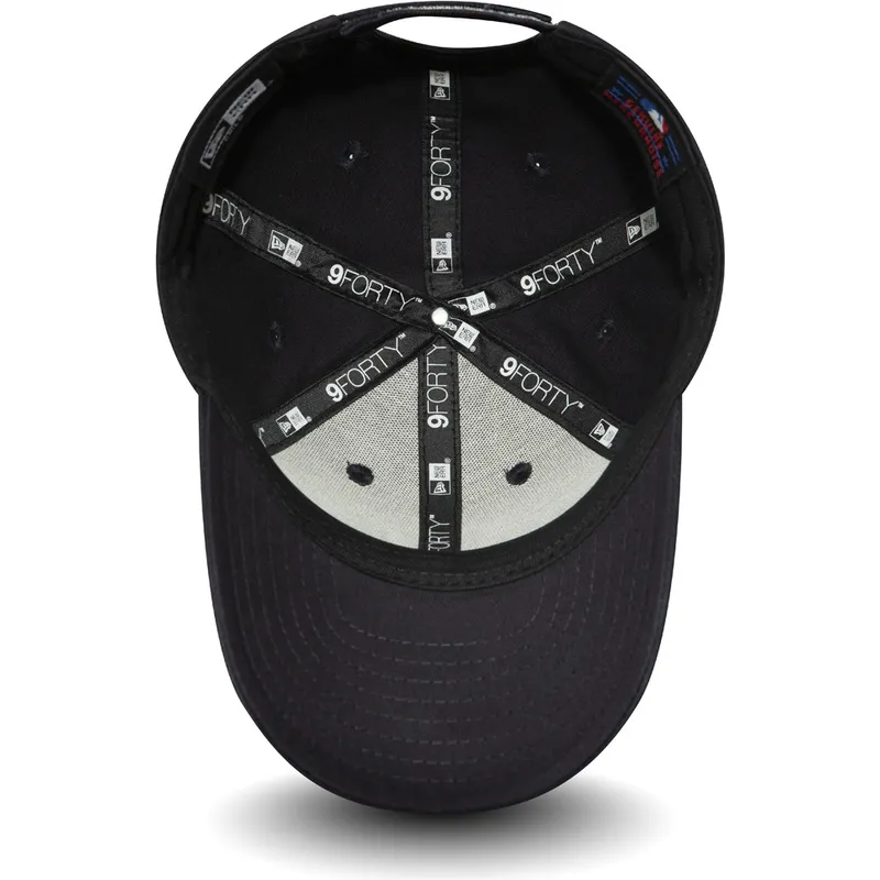 cepur-izliekta-melns-regulejams-berniem-velcro-9forty-essential-no-new-york-yankees-mlb-no-new-era