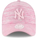 new-era-new-york-yankees-mlb-9forty-a-frame-engineered-fit-verstellbare-rosa-kappe-mit-rosa-logo