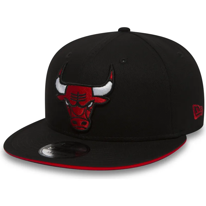 cepur-plakana-melns-snapback-9fifty-team-no-chicago-bulls-nba-no-new-era
