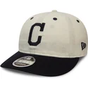 cepur-plakana-balts-regulejams-9fifty-low-profile-flannel-no-cleveland-indians-mlb-no-new-era