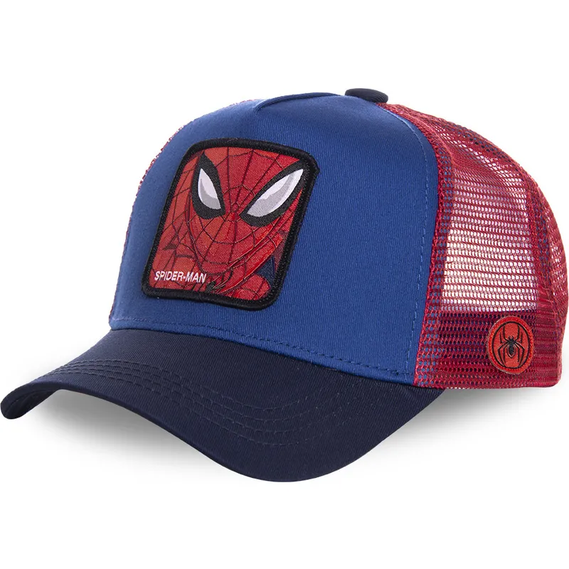 cepur-izliekta-truckeris-zils-snapback-spi1-spider-man-marvel-comics-no-capslab